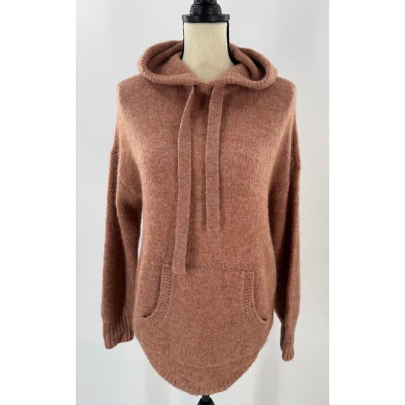 Madewell Hoodie Sweater Wilmington Heather Taffy Orange Small - Picture 3 of 9